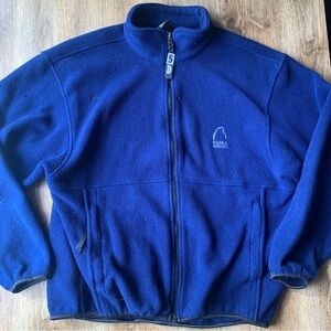Vintage Sierra Designs Blue Full-Zip Fleece Jacket